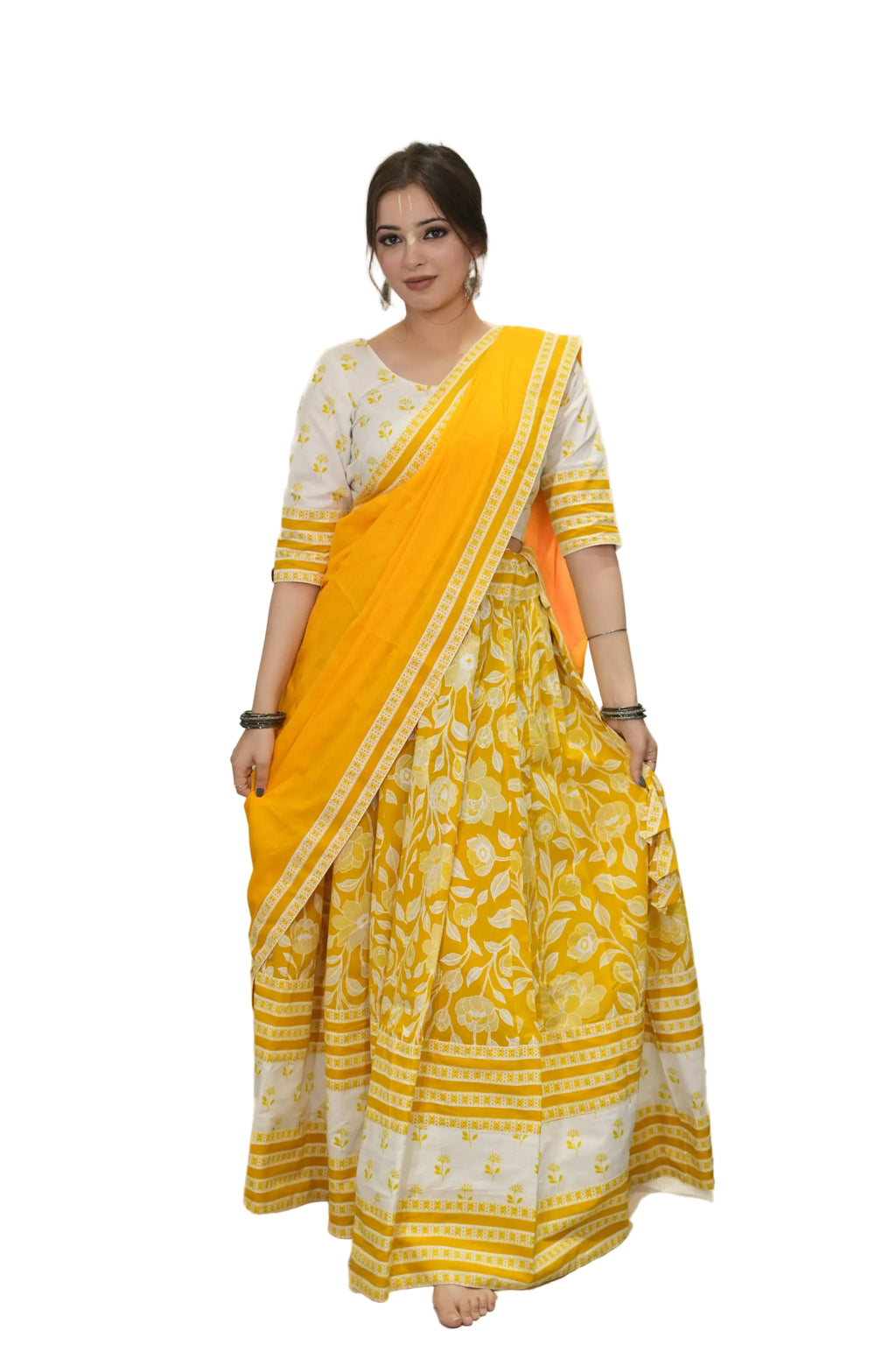 Kutumb Peetambara Leher Gopi Dress