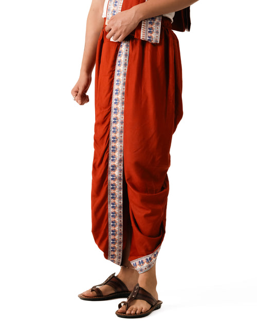 Aarambh Readymade Dhoti and Dupatta