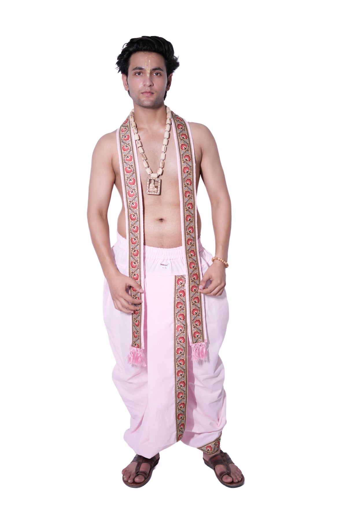 Readymade Dhoti and dupatta set - Anurag Pink