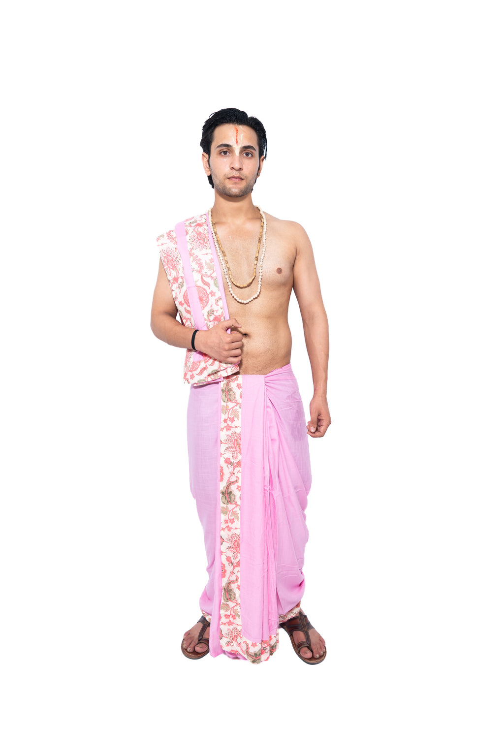 Kishori Bagalabandhi and Dhoti Set- Pink