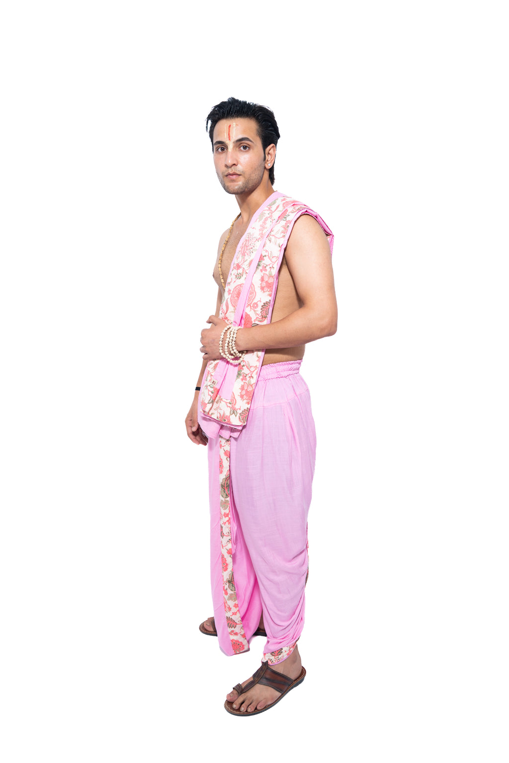 Kishori Readymade Dhoti and dupatta set - Pink